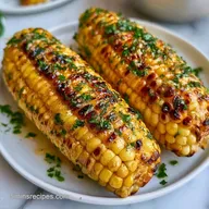10 Minute Grilled Corn Cob with Garlic