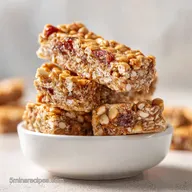 5 Ingredient Peanut Butter Granola Bar in 10 Minutes