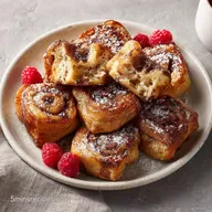 Cinnamon Roll French Toast Bites in 18 Minutes