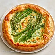 Asparagus Cheese Tart with Boursin Cheese