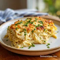 Baked Chicken Spaghetti with Cream Cheese