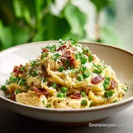 Chicken Carbonara: Silky Sauce Pasta