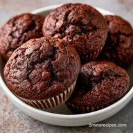 Chocolate Zucchini Muffins in 40 Minutes
