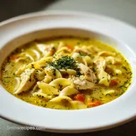 Creamy Chicken Noodle Soup for 4 Servings