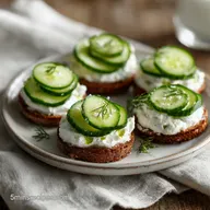 Cucumber Cream Cheese Bites: Velvety and Crisp