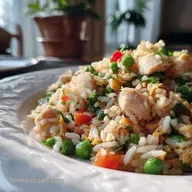 Easy Chicken Fried Rice Recipe for 4 Servings