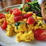 Easy Breakfast Idea with Scrambled Eggs in 7 Minutes