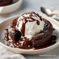 Gooey Chocolate Cookie in a Mug
