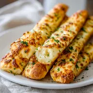 Homemade Cheesy Garlic Breadsticks: Golden and Baked in 107 Minutes