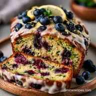 Lemon Blueberry Zucchini Bread in 70 Min