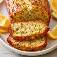 Lemon Poppy Zucchini Bread for 10 Slices