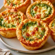 Pesto Egg Tarts with Mozzarella