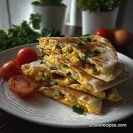 Quick Breakfast Quesadilla: 10 Minute Crunch