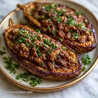 Quick Garlic Stuffed Eggplant in 40 Min
