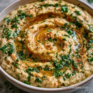 Quick Roasted Eggplant Dip for 6 Servings