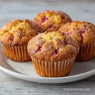 Rhubarb Cinnamon Muffin in 35 Minutes