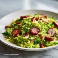 Sausage Cabbage Skillet with Smoked Kielbasa: Pan-Seared
