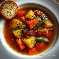 Slow Cooker Vegetable Soup Recipe: 6h 20min
