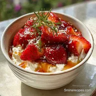 Strawberry Breakfast Recipe with Honey and Yogurt in 20 Minutes