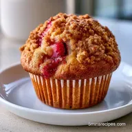 Strawberry Rhubarb Muffins in 45 Minutes