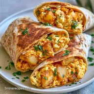 Vegetarian Breakfast Burritos Meal Prep
