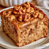 Moist Zucchini Walnut Cake with Cinnamon