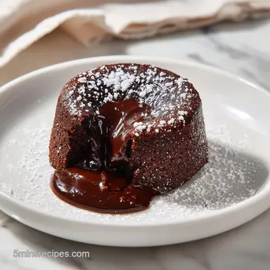 1 Minute Lava Cake with Chocolate: A Molten 3-Minute Dessert