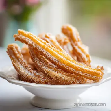 Air Fryer Light Churros: Crispy Spanish Dessert in 20 Minutes Recipe Card