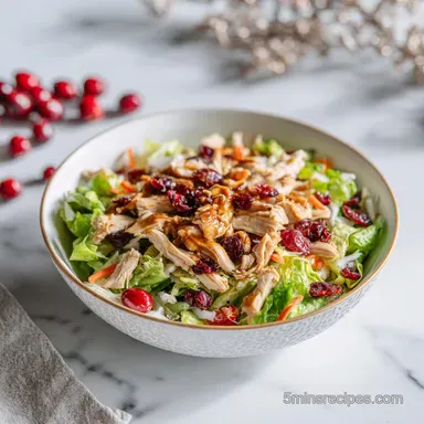 Asian Chicken Cranberry Salad for 4 Servings