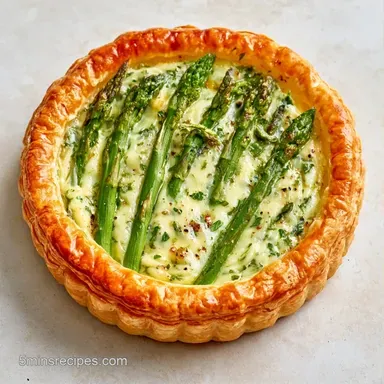 Asparagus Cheese Tart with Boursin Cheese Recipe Card