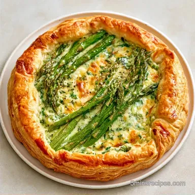 Asparagus Cheese Tart with Boursin Cheese