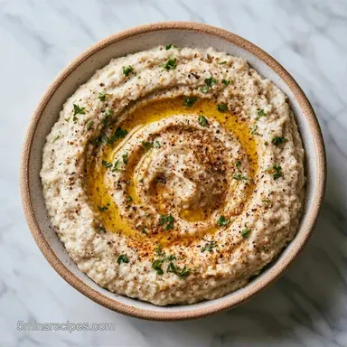 Authentic Baba Ganoush for 6 Servings Recipe Card
