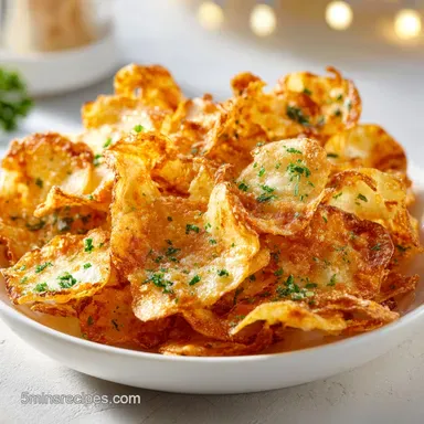 Baked Sour Cream and Onion Potato Chips for 4 Servings