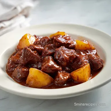 Beef Stew Recipe Slow Cooker: 8 Servings