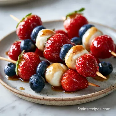 Berry Fruit Skewers in 15 Minutes