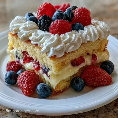 Berry Trifles with Pound Cake Recipe Card