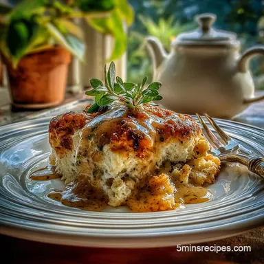 Biscuits and Gravy Breakfast Casserole: Make-Ahead