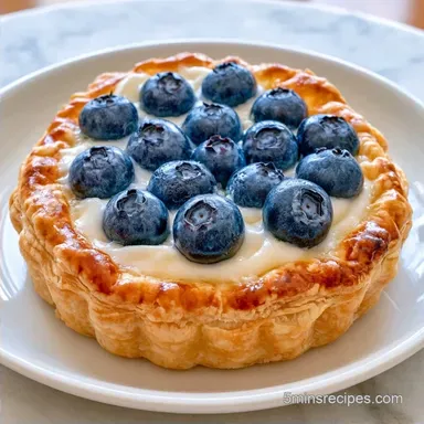 Blueberry Cream Cheese Tarts: Crispy