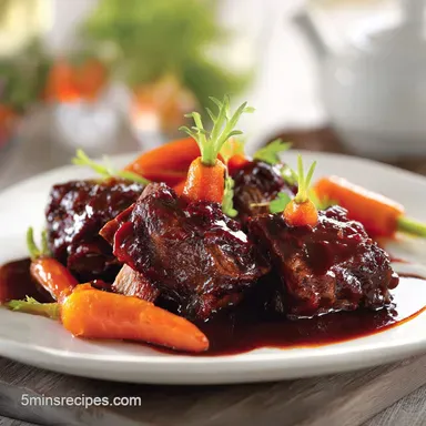 Braised Short Ribs Recipe for 4 Servings
