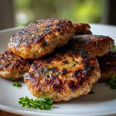 Breakfast Sausage Patties: Savory & Herby Homemade Recipe Card
