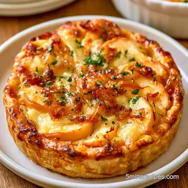 Brie Apple Onion Tart in 55 Minutes