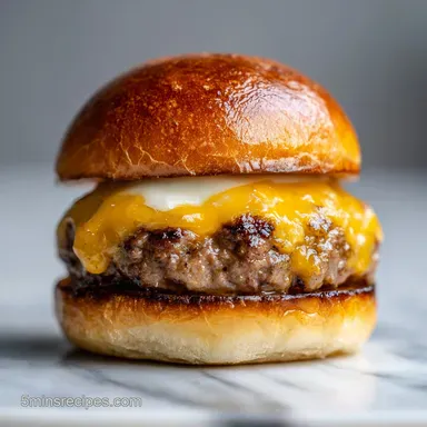 Burger Recipe with Cheese in 23 Minutes Recipe Card