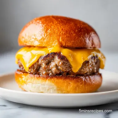 Burger Recipe with Cheese in 23 Minutes
