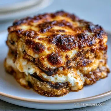 Eggplant Lasagna with Ricotta Recipe Card