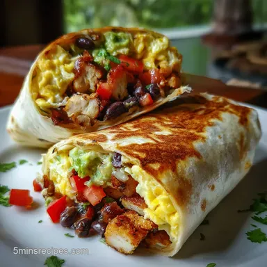 Chick Fil A Breakfast Burrito Recipe - Copycat Recipe Card
