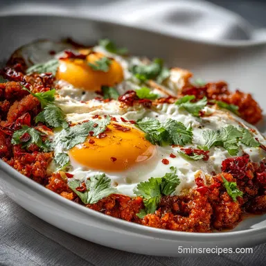 Mexican Breakfast Dish with Chorizo and Eggs