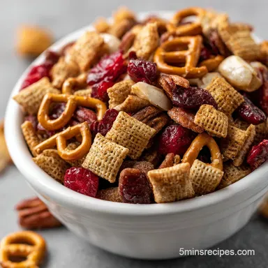 christmas chex mix recipe in 20 Minutes Recipe Card