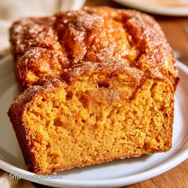 Cinnamon Sugar Pumpkin Bread in 75 Min