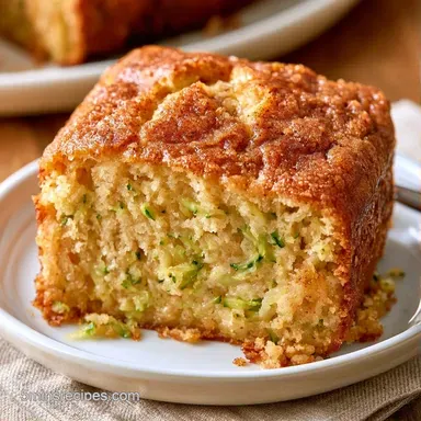 Cinnamon Zucchini Spice Cake for 12 Recipe Card