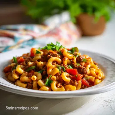American Goulash: One-Pot Recipe in 50 Minutes Recipe Card